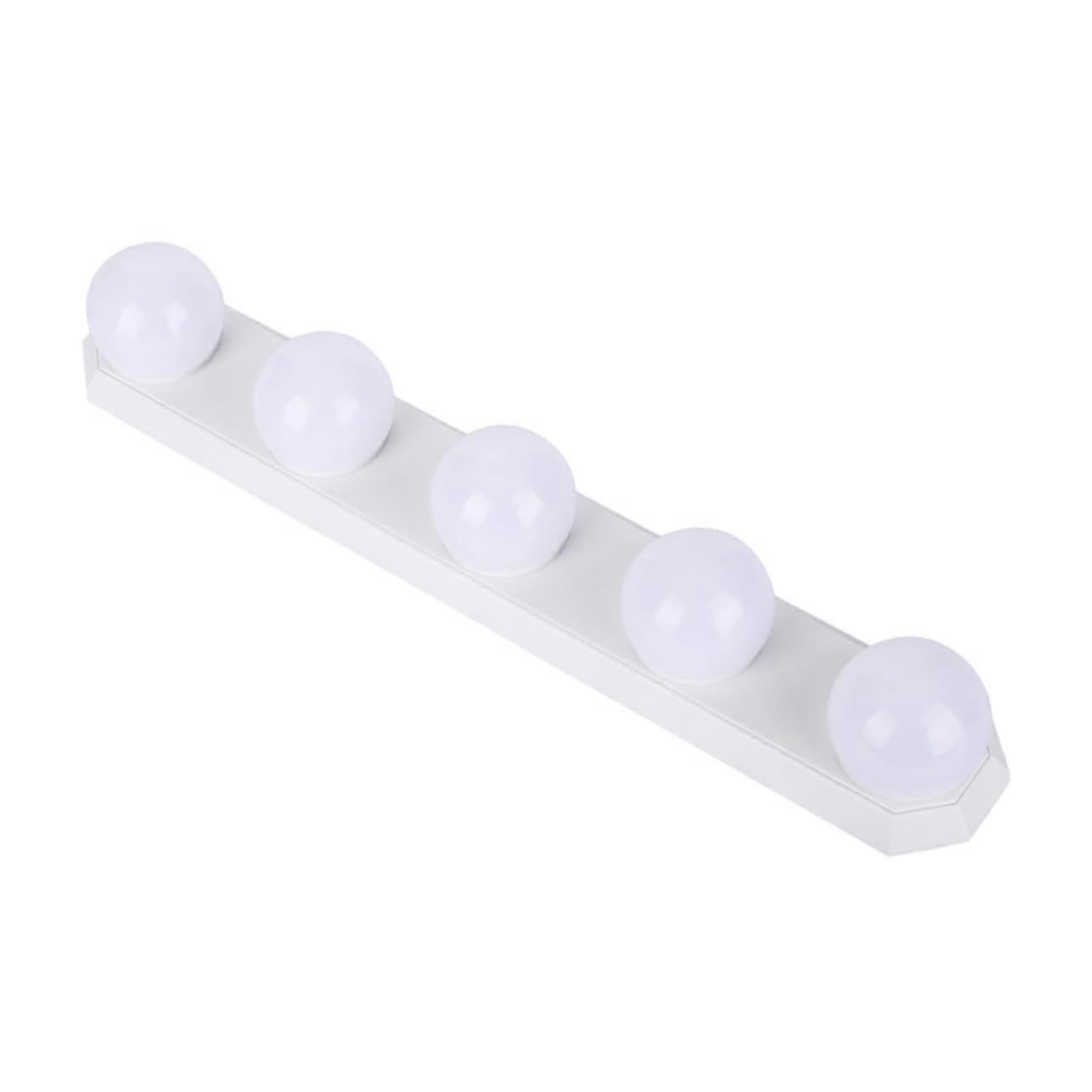LED cosmetic mirror lights with suction cups USB operated brightness levels color temperatures mirror lighting for make up and care