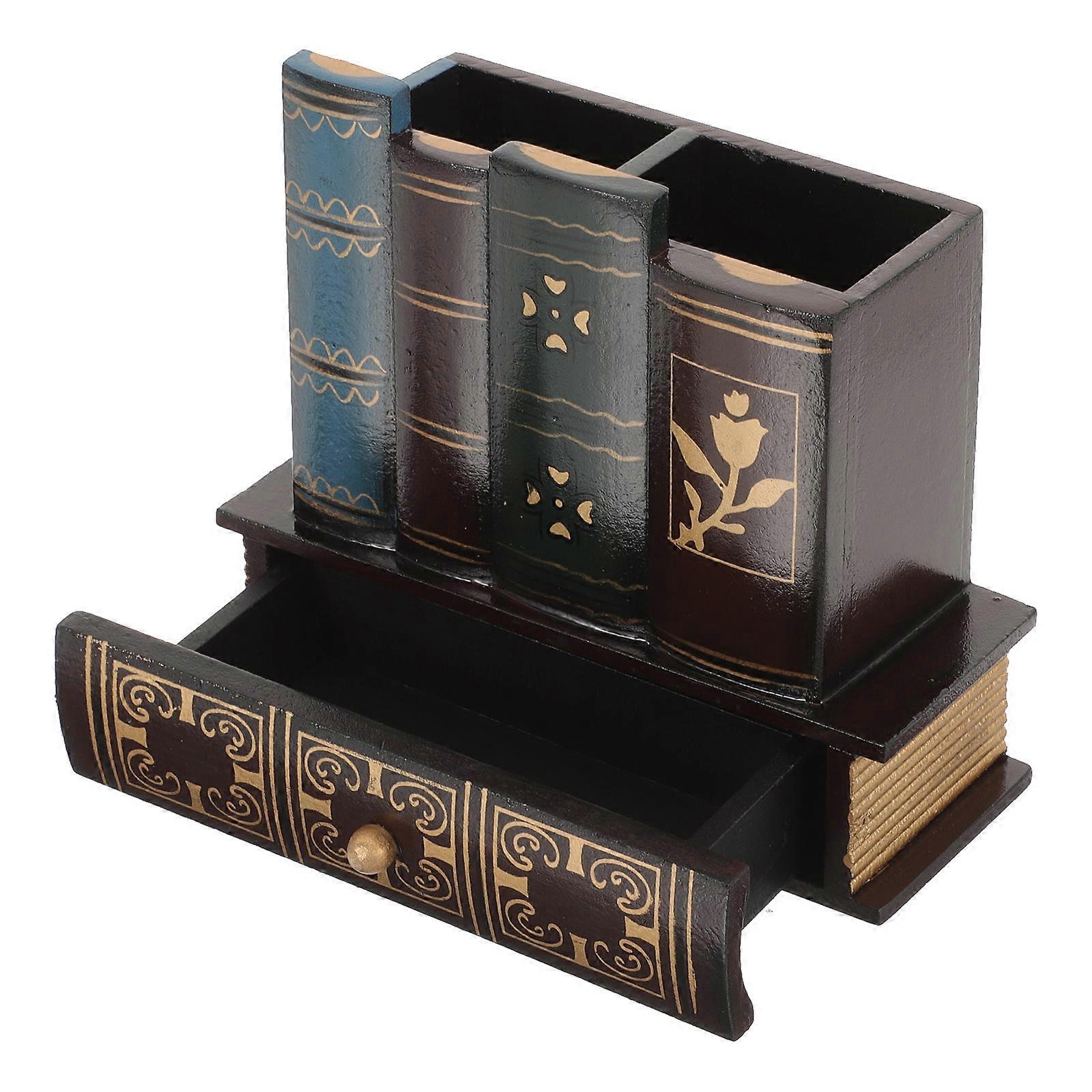 Stationery Storage Holder Book Shaped for Storage Use Multi Color