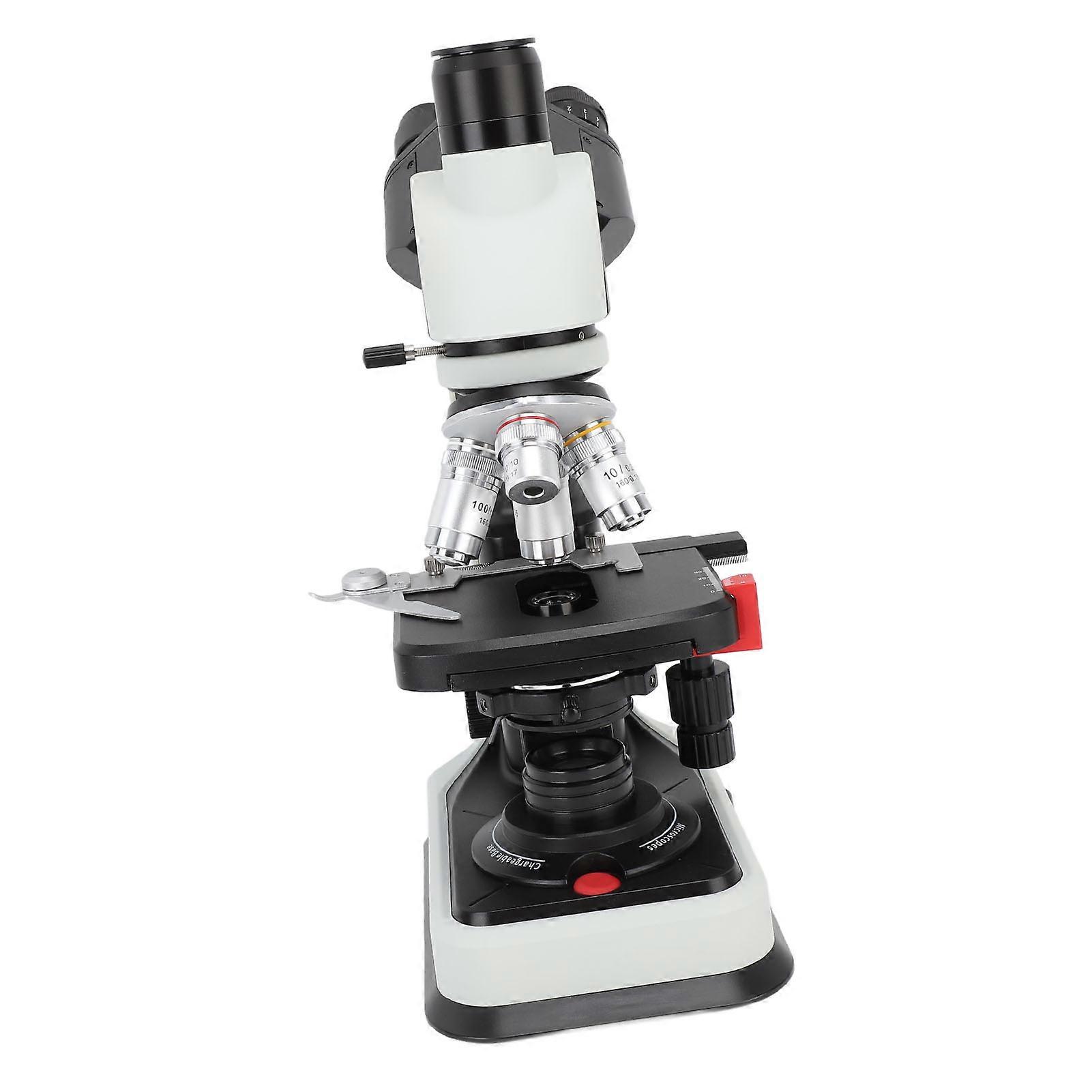 Compound Trinocular Microscope 40X to 2500X Magnification Laboratory LED Microscope