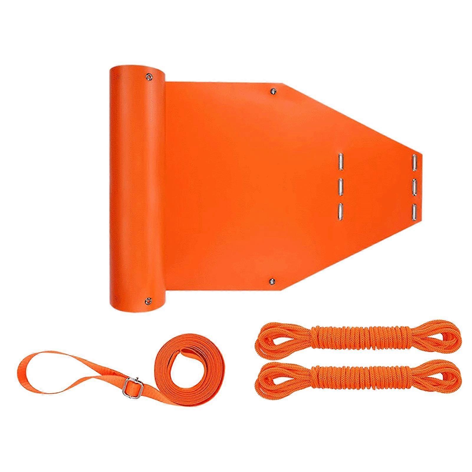 Sled For Carrying Game Hunting Accessory Outdoors Compact Deer Sled Drag Sled For Hunting Orange