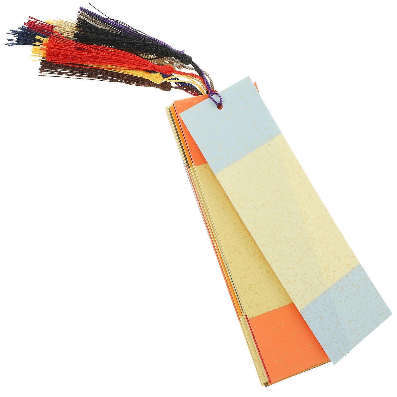 20PCS DIY Blank Calligraphy Bookmarks with Tassel – Unfinished Craft Bookmarks for Personalization, Decorating, Parties, and Special Occasions