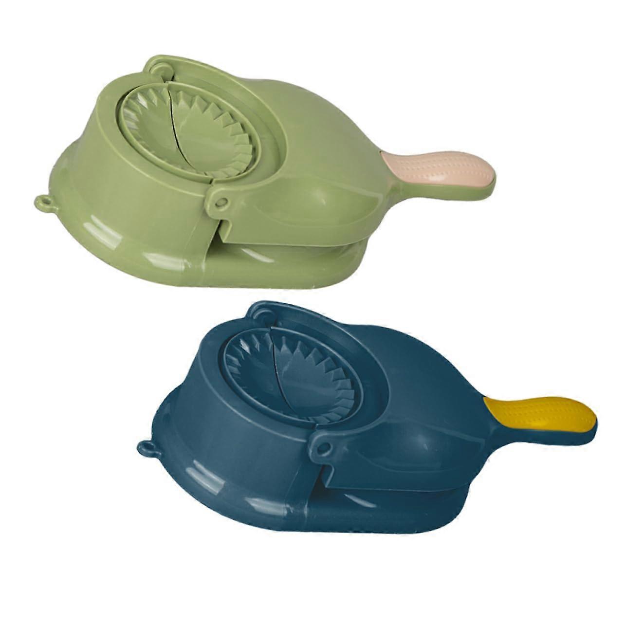 2 Pieces Rolling Dough Mould Set, Adjustable Rolling Pin, Pasta Roller, Dumpling Maker, Stainless Steel Dough Press