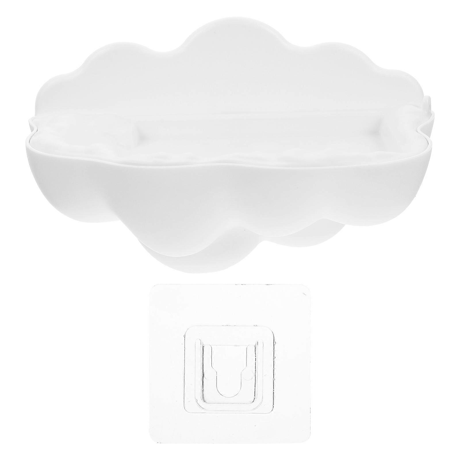 Wall Mounted Soap Rack with Draining Design Moisture Resistant Bathroom and Kitchen Accessory No Drilling Required