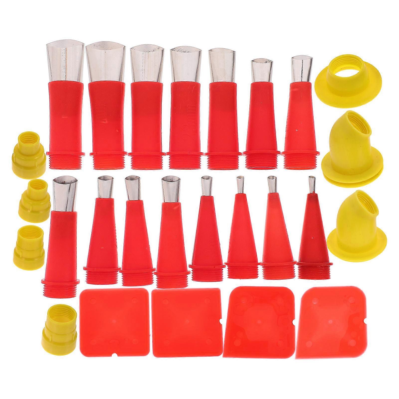 Caulking Nozzle Applicator Finishing Tool Various Shapes Stainless Steel Caulking Nozzle 1Set