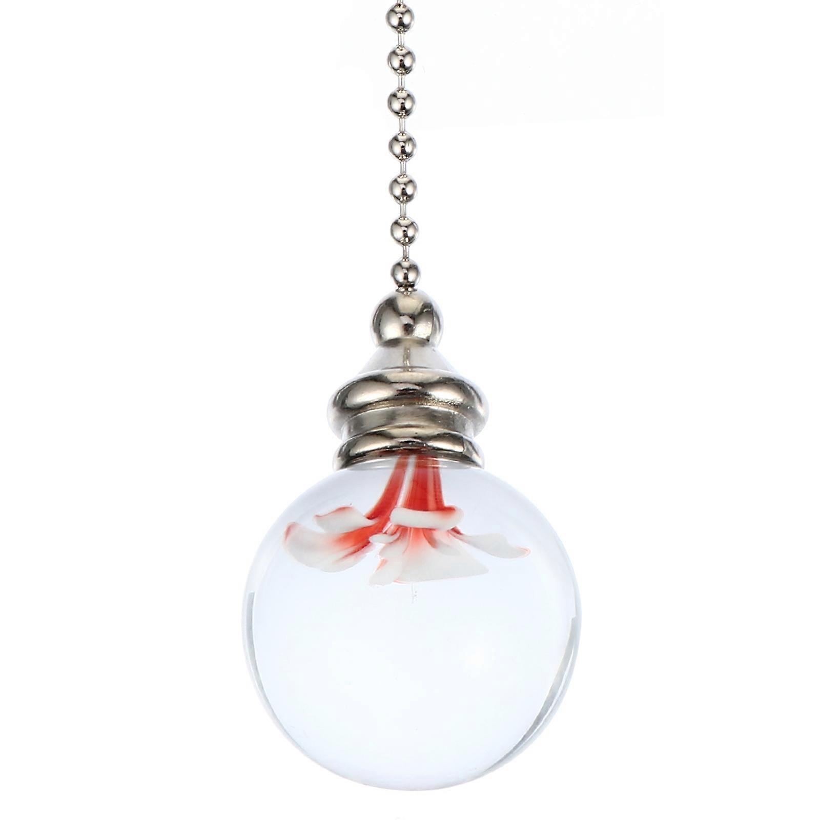 Red Crystal Pull Chain for Decoration Use Bring Luxurious Atmosphere to Home Party