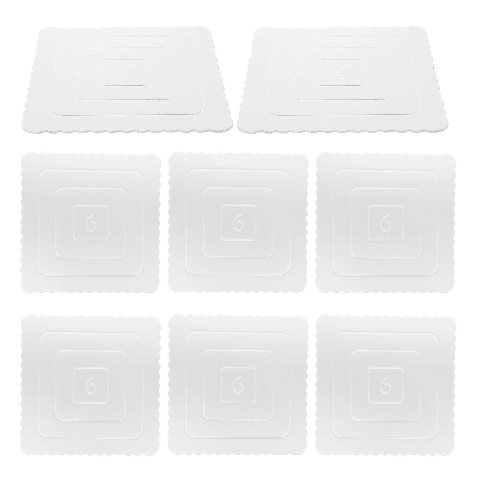Reusable Cake Board Square Baking Cake Board Thickened Grease-Resistant Stable Base For Home Users 10Pcs