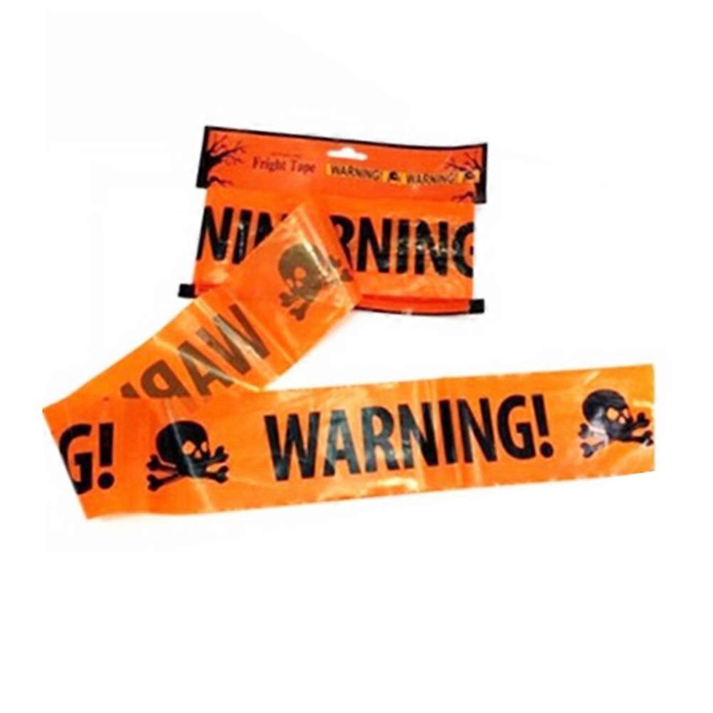 Halloween Party Decorations Caution Tape Yellow 2 Pcs 600 x 8 Cm Warning