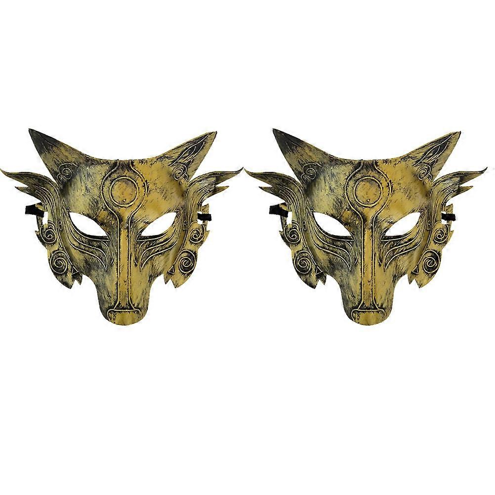 Head Mask Simulation Adult Costume Enthusiasts Halloween Props 2Pcs