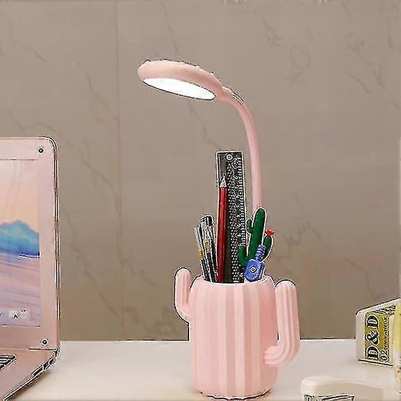 Lamps Cactus Table Lamp Pen Holder Pink