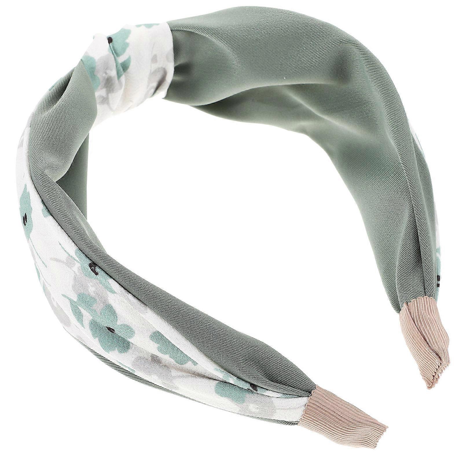 اكسسوارات الموضة عقال معقود للنساء ارتداء يومي أخضر 17x12 سم قابل للتعديل مقاس 1 مجموعة