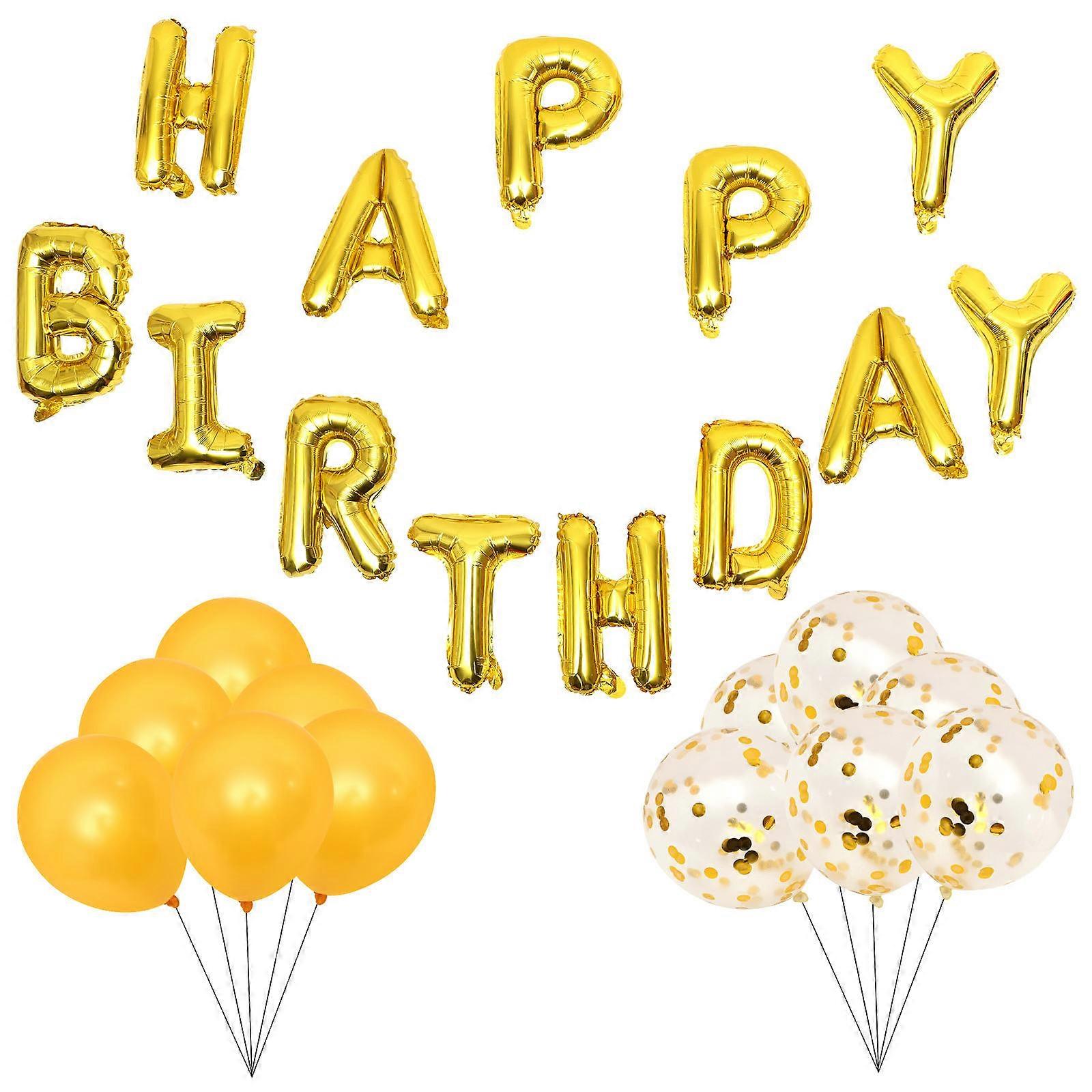 Birthday Theme Balloon Decorations Photo Props Festive Style 30x30x30cm 1 Set