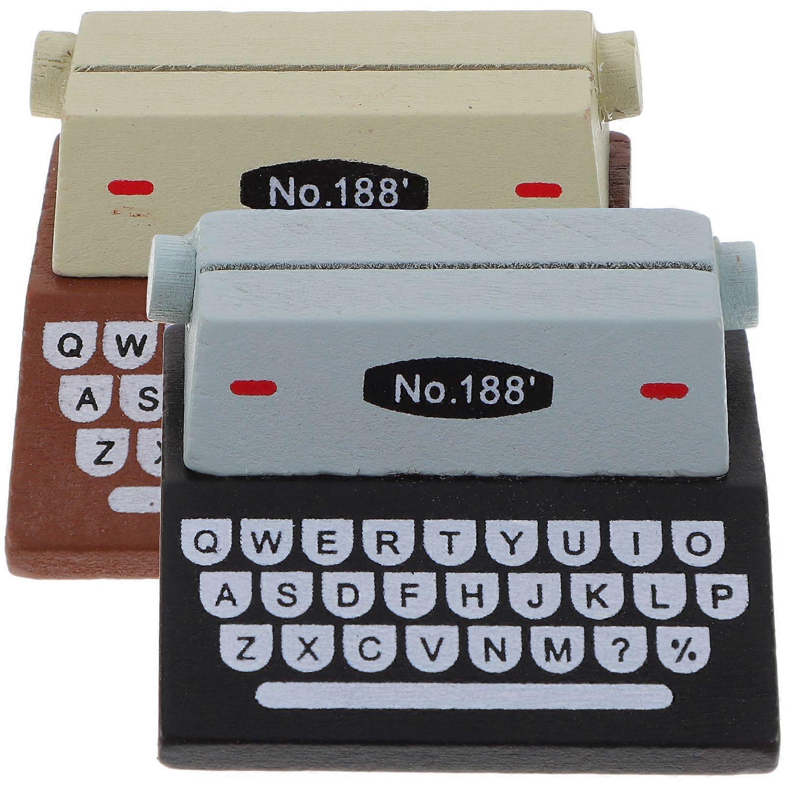 2Pcs Reusable Card Clips Multi-function Memo Holders Typewriters Style Cute Picture Holders