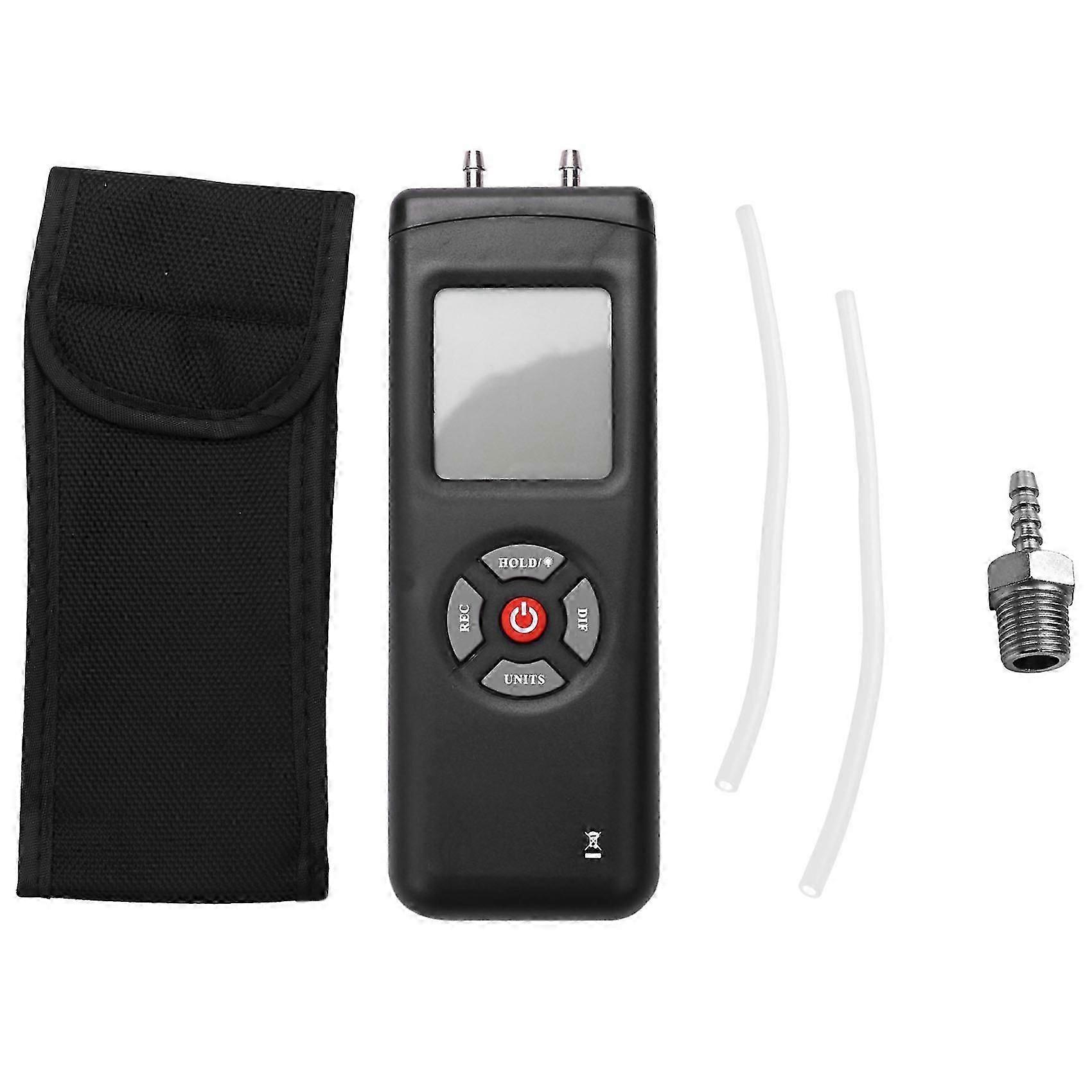 Manometer Digital Portable Handheld Vacuum Gas Pressure Gauge Meter with Backlight 11 Units +/- 13.