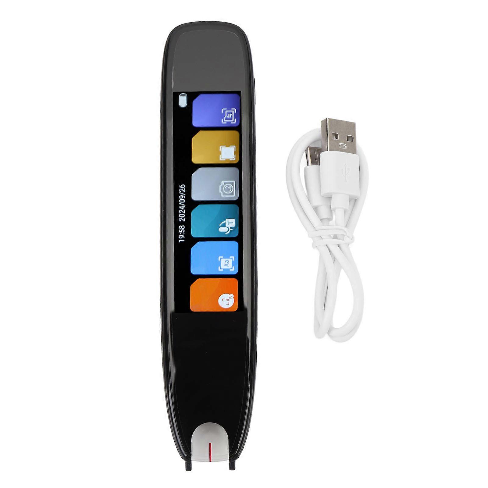WiFi Translation Pen 3.7 Inch Touchscreen Voice Translator 142 Languages Online Scanning Reading for Office Travel Study