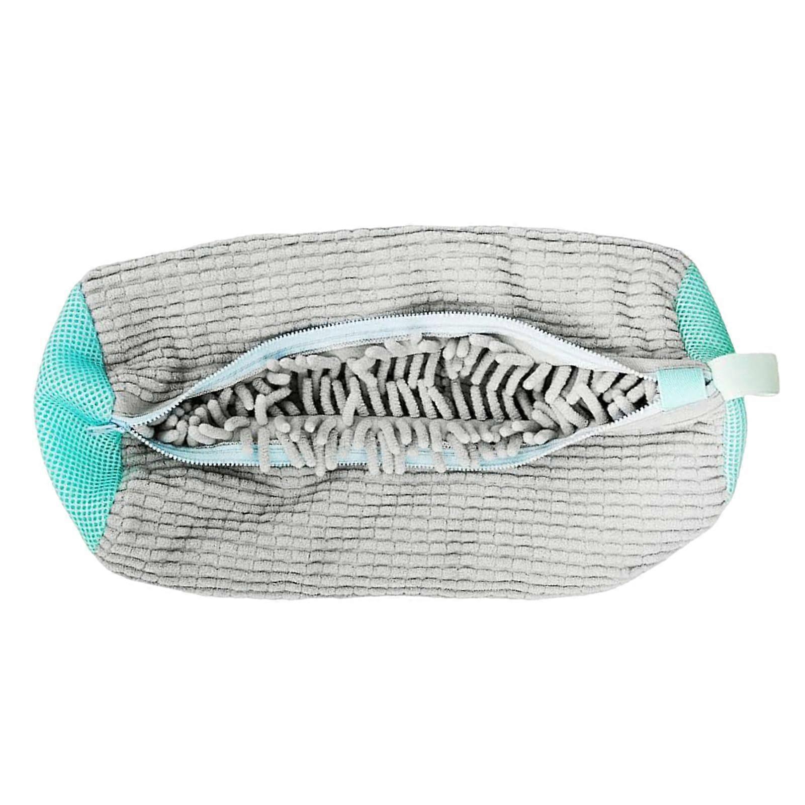 Shoe Wash Bag for Washing Machine and Dryer, Reusable 360° Cleaning Shoe Laundry Bag with Lint and Zipper Closure