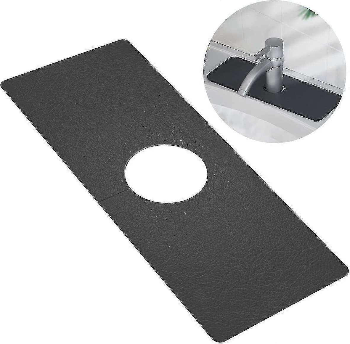 Wraparound Kitchen Sink Splash Guard Absorbent Mat for Fast Drying and Super Absorbency, Suitable for Various Brands