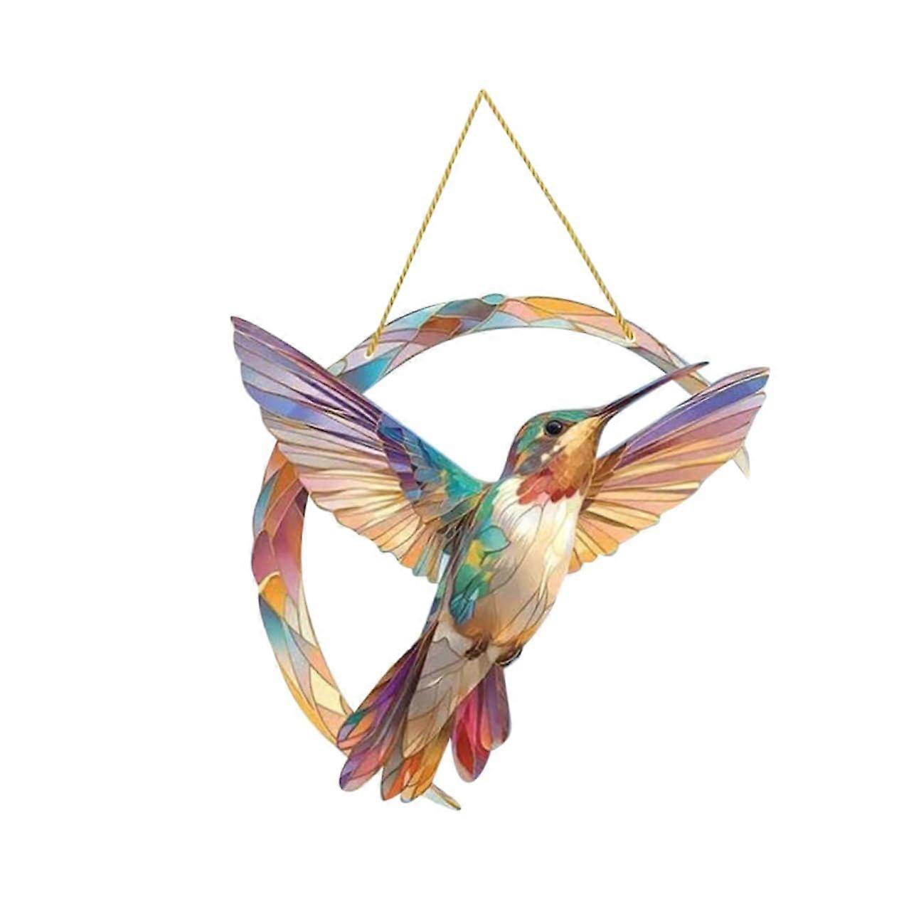 Decorative Hanging Bird for Windows - Charming Wall Art for Home and Café, Ideal Size, Durable Material, Colorful Design