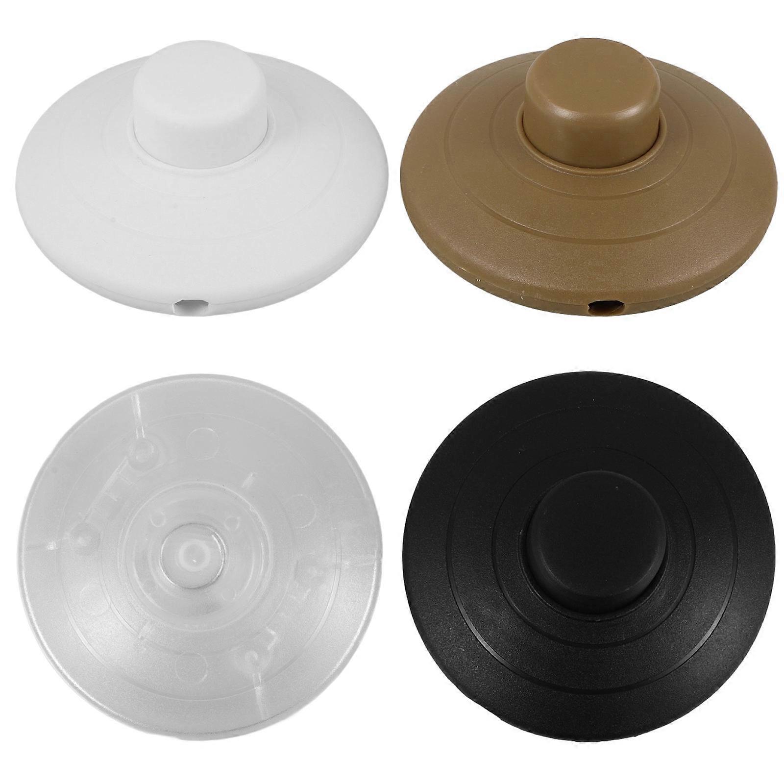 Pedal Switch For Lamp Foot Pedal Switches Round Floor Lamp Inline Switches Replacement Self-Locking 4Pcs
