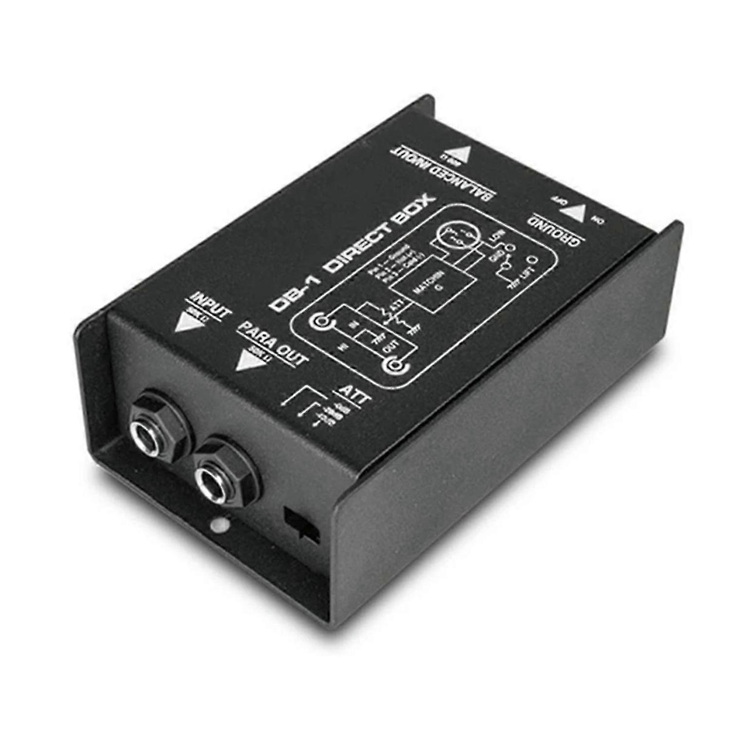 Professional DIRECT BOX Single Channel Passive DI-Box Direct   Box Balanced & Unbalance Sign