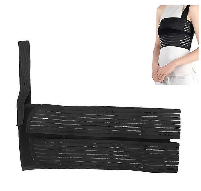 Broken Rib Bandage - Adjustable Elastic Rib Belt, Breathable Support Strap for Men and Women, Size M