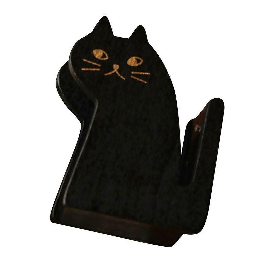 Cute Tape Dispenser Desk Cat Shaped For Office 8.7X6CM Black 1Pcs