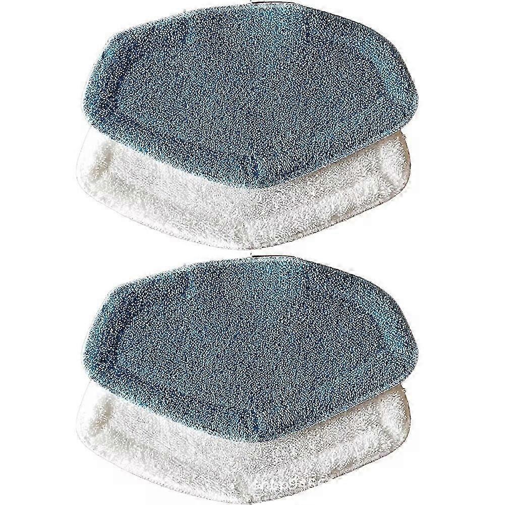 4-pack microfiber steam mop pads suitable for a dual steam mop replacement cloths