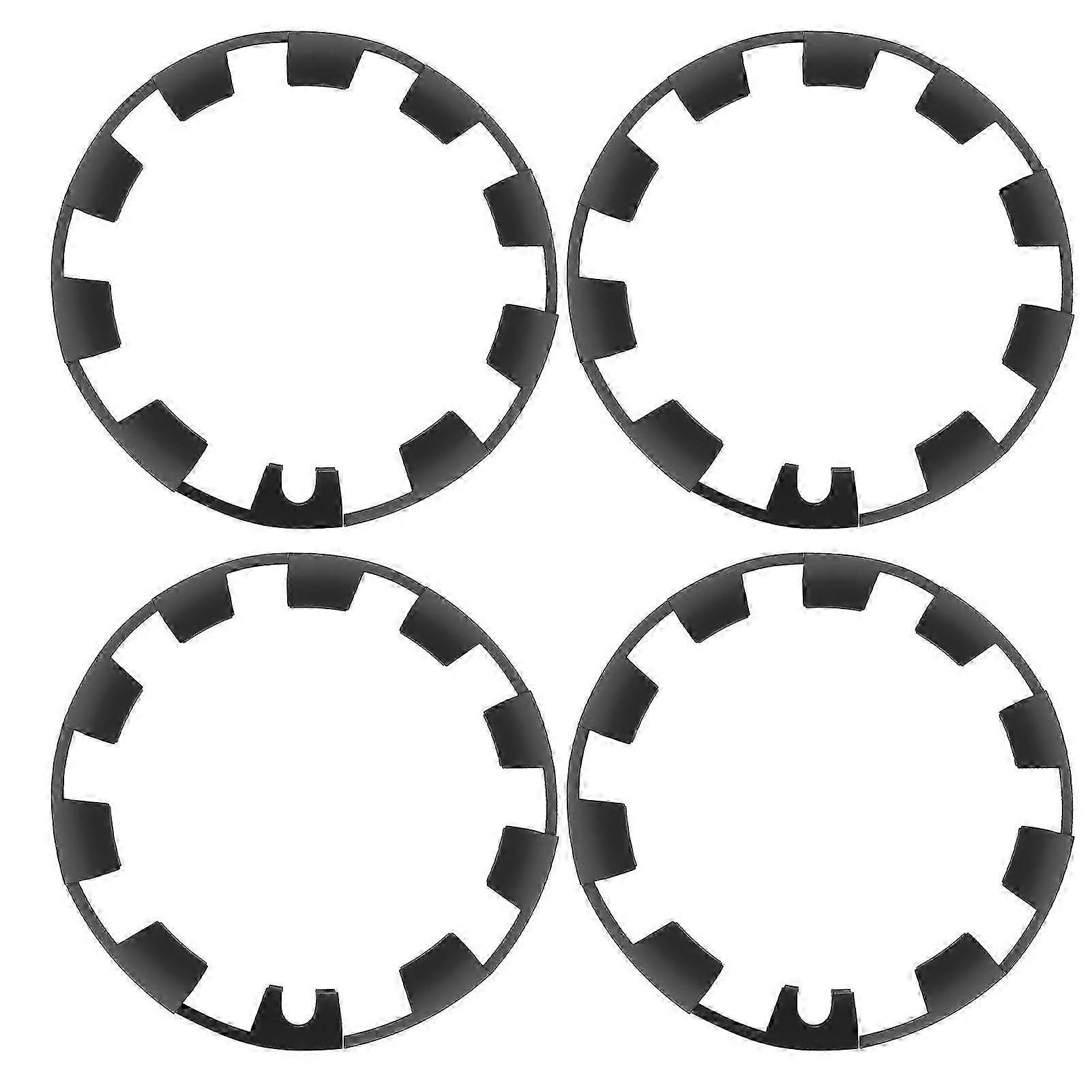 40PCS 20in Hub Cap Patch Matte Black Scratch Proof Hubcap Decals Replacement for Compatible Models 2021 to 2023