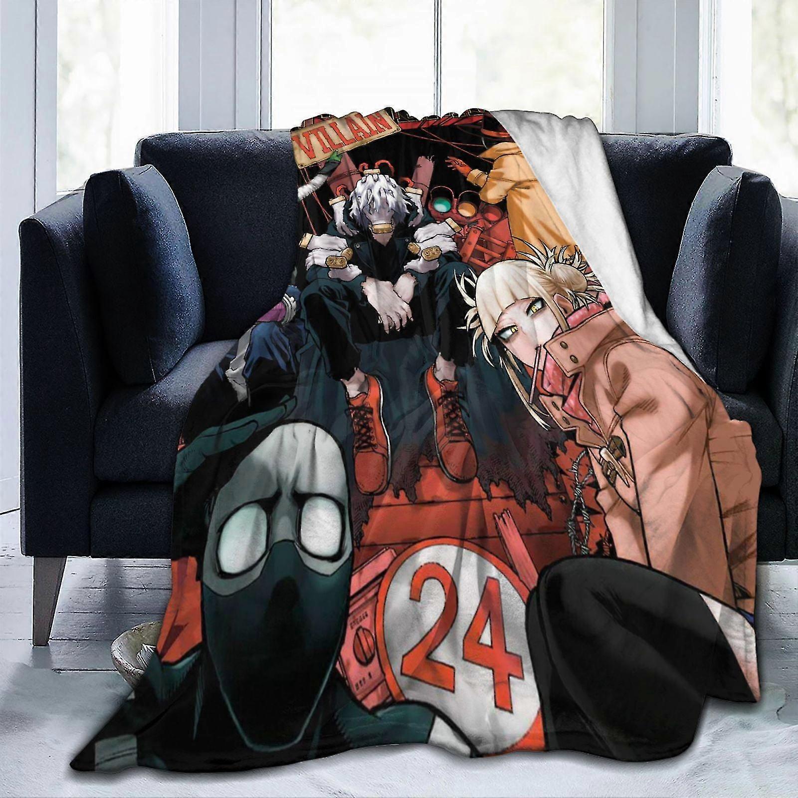 My Hero Academia Flannel Blanket for Bed and Sofa Room Decor
