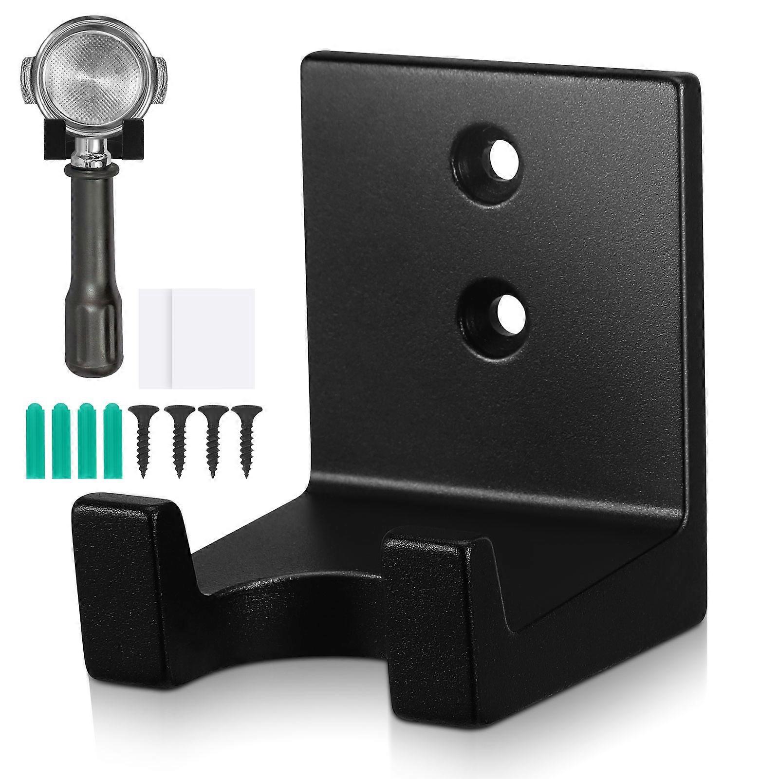 Wall Mounted Aluminum Espresso Portafilter Holder for Coffee Machine Handles – Sleek, Versatile Storage Rack for Espresso Portafilters