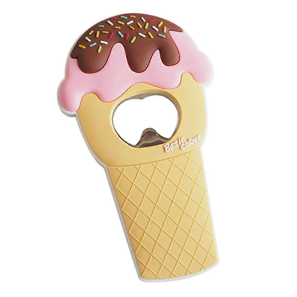 Cute Ice Cream Shaped Magnetic Bottle Opener for Fridges, Bars & Weddings – Easy to Use Design for Lovers