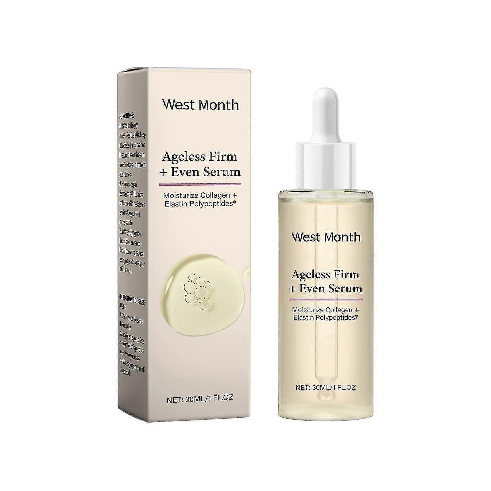 Ageless Firm and Even Serum,Powered by Moisturize Collagen and Elastin Polypeptides, Firming Skin and Even Tone, Anti-Aging
