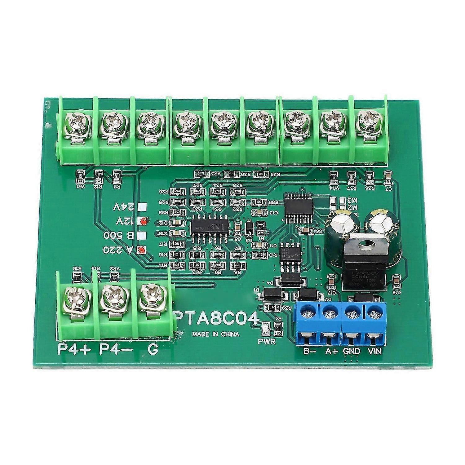 4 Channel PT100 RTD RS485 Temperature Sensor Board Temp Acquisition Module Resistance Collector A220 -40-220 DC12V