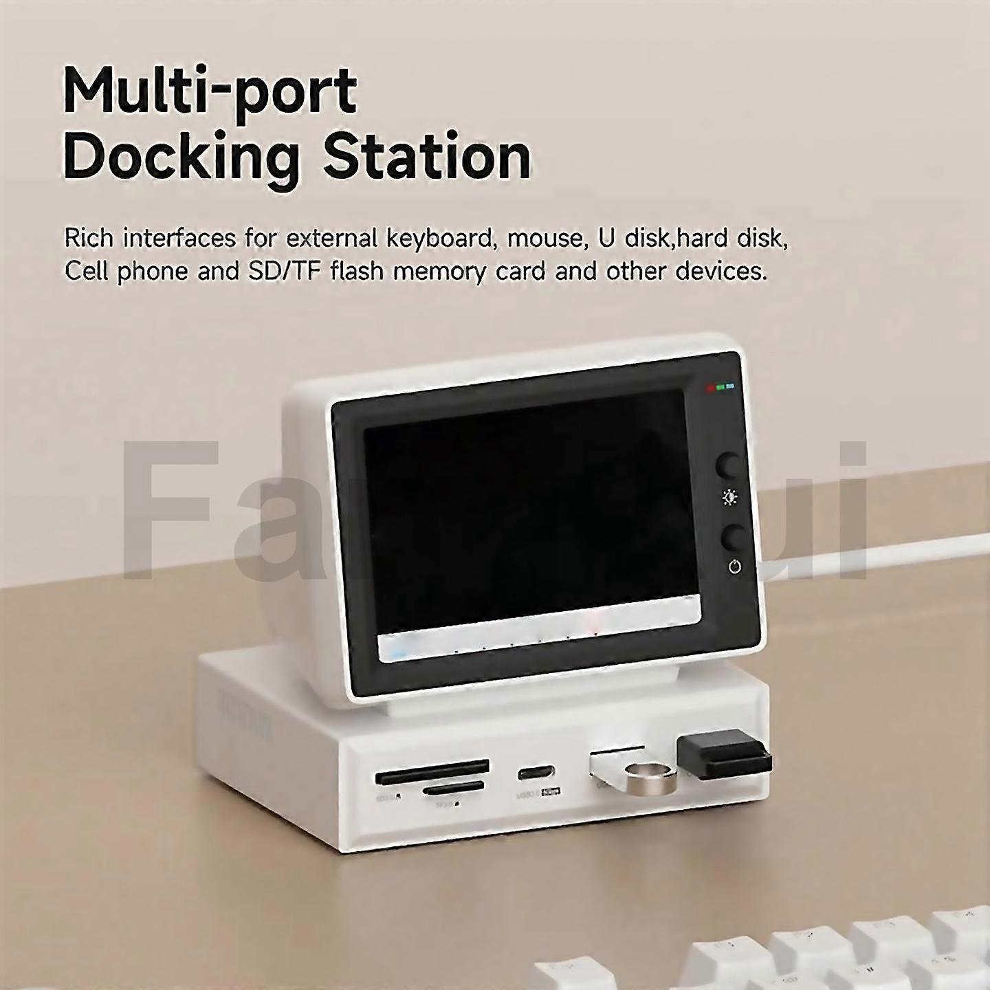 Do 3,5-calowego monitora Mini PC Stacja dokująca USB C Rozdzielczość 960 kompatybilna z komputerem PC