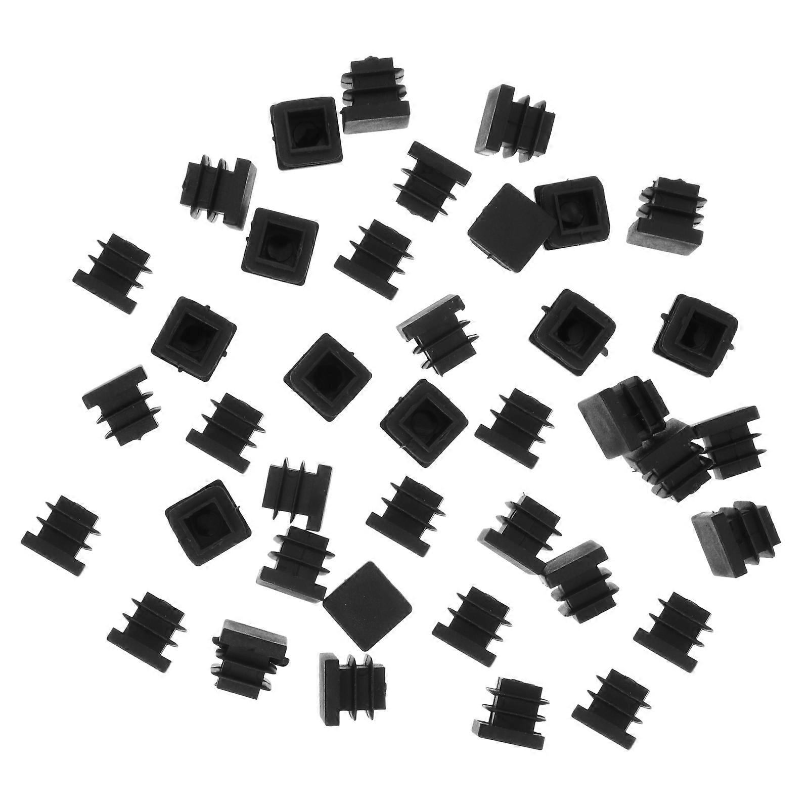 Furniture Leg Plug Made of Durable Plastic for Home Use Black Color Multilayer Are Firm and Secure 30 Pieces