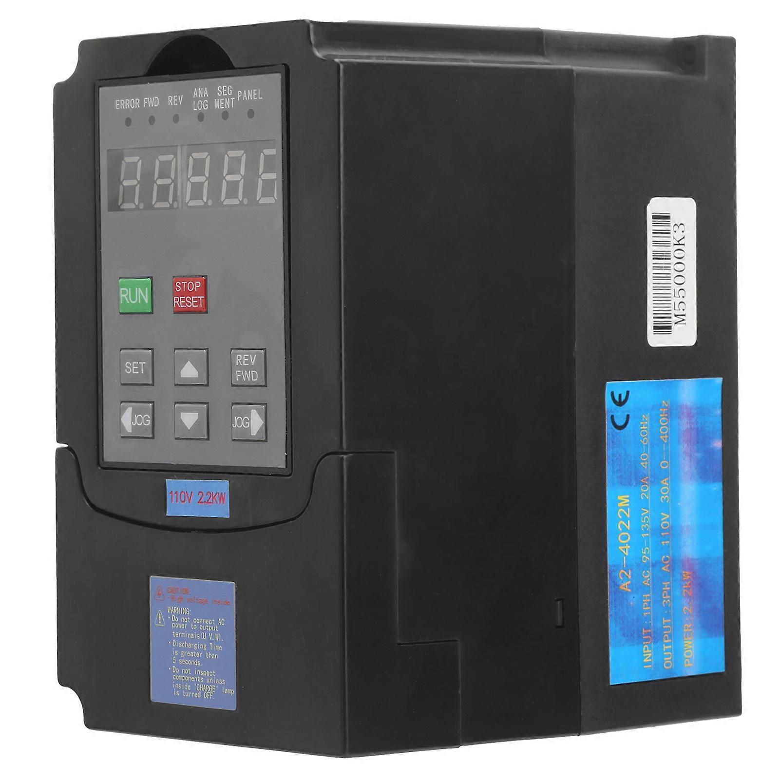 Frequency Inverter 2.2kw SinglePhase Input AC95135V 3Phase Output AC110V A24022M