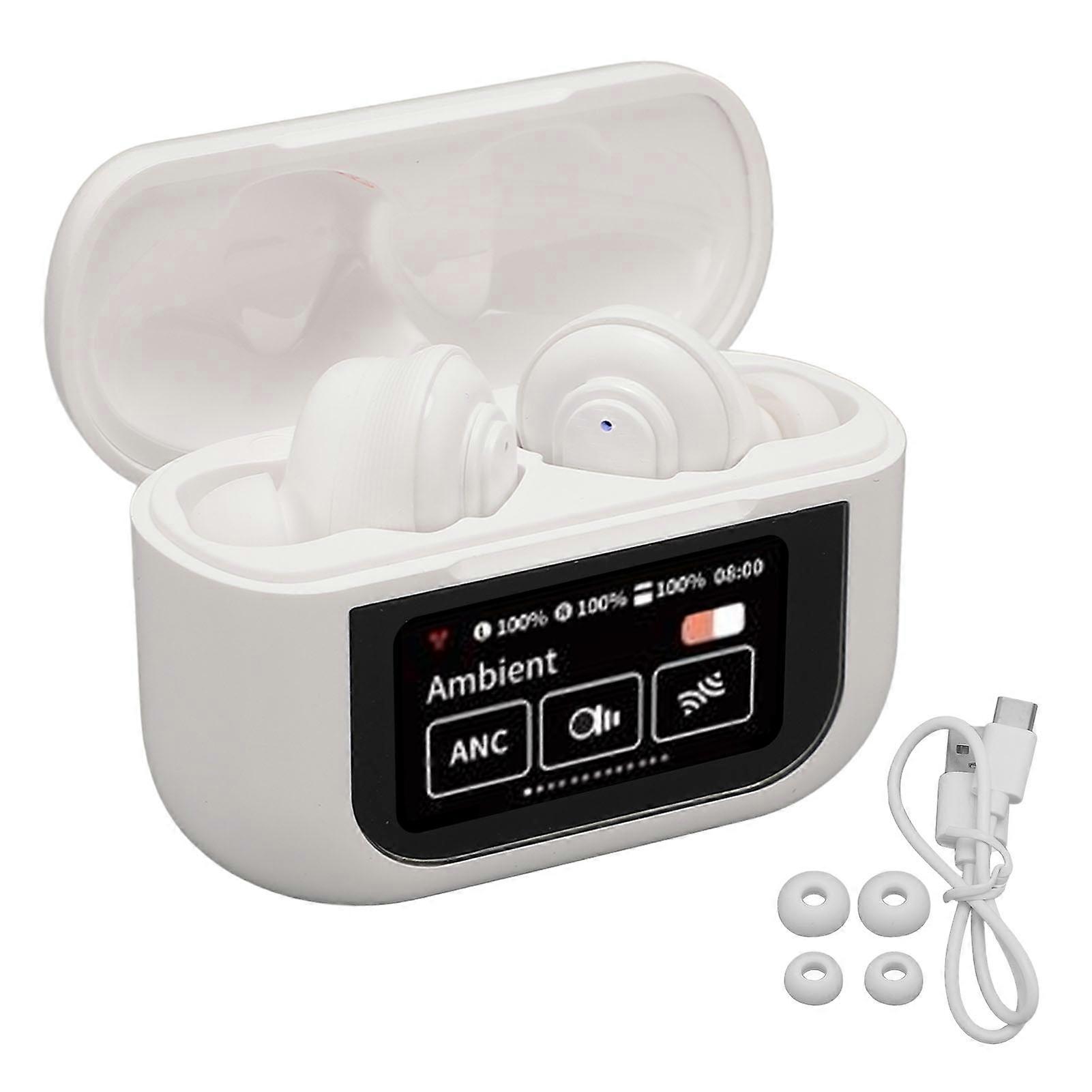 Wireless Earbuds with Touchscreen, ENC Noise Cancelling, Bluetooth 5.4, Stereo Sound