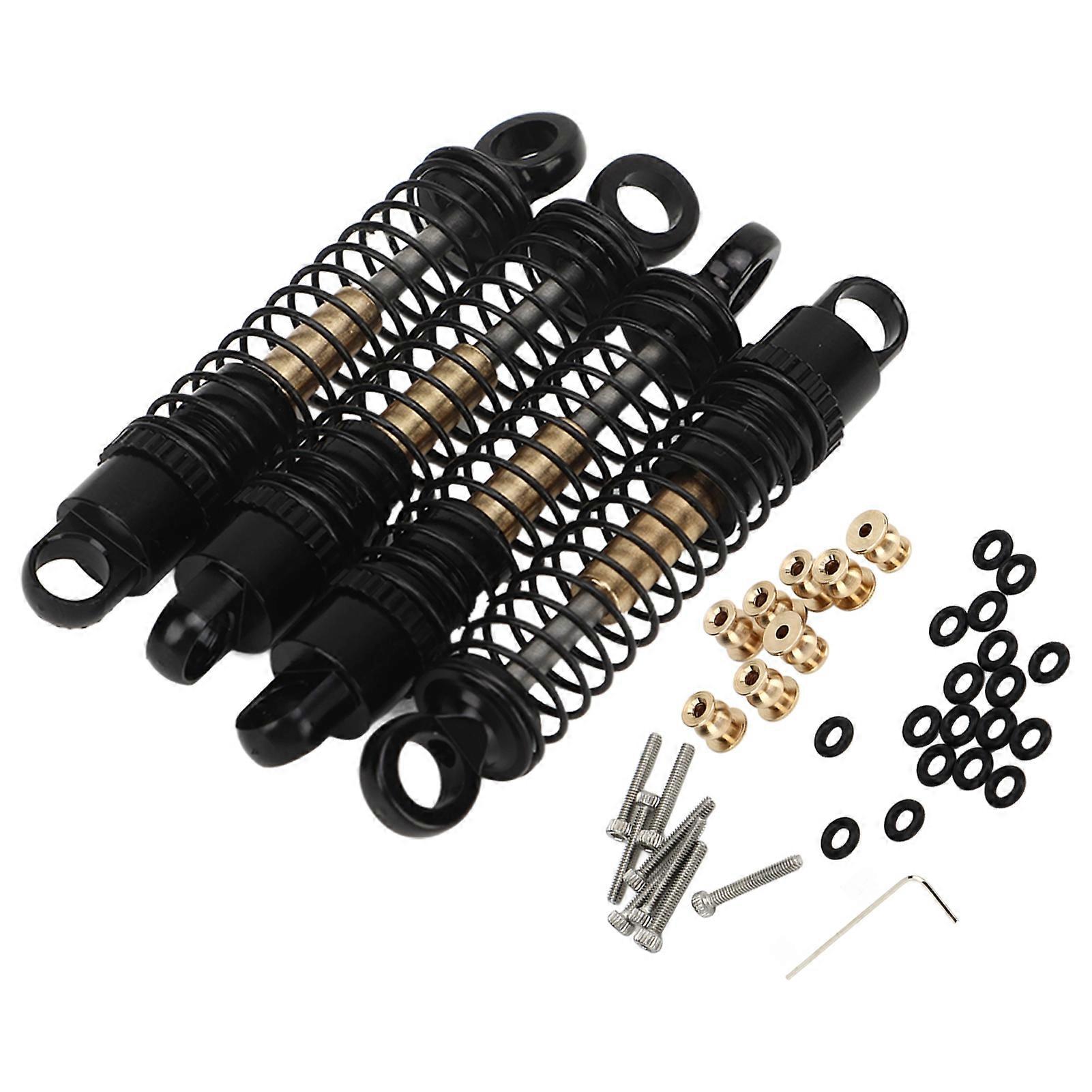 4pcs RC Absorber Set RC Dampers 43mm Aluminum Threaded Shock Absorbor For Axial SCX24 1/24 Crawler