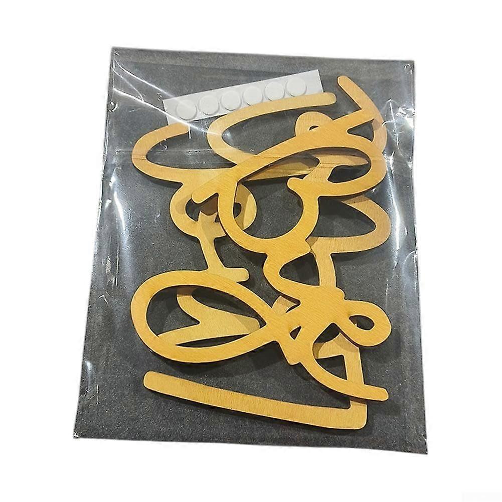 Inspiring MDF letter designs enhance your space with artistic flair (Gold set  glue)'