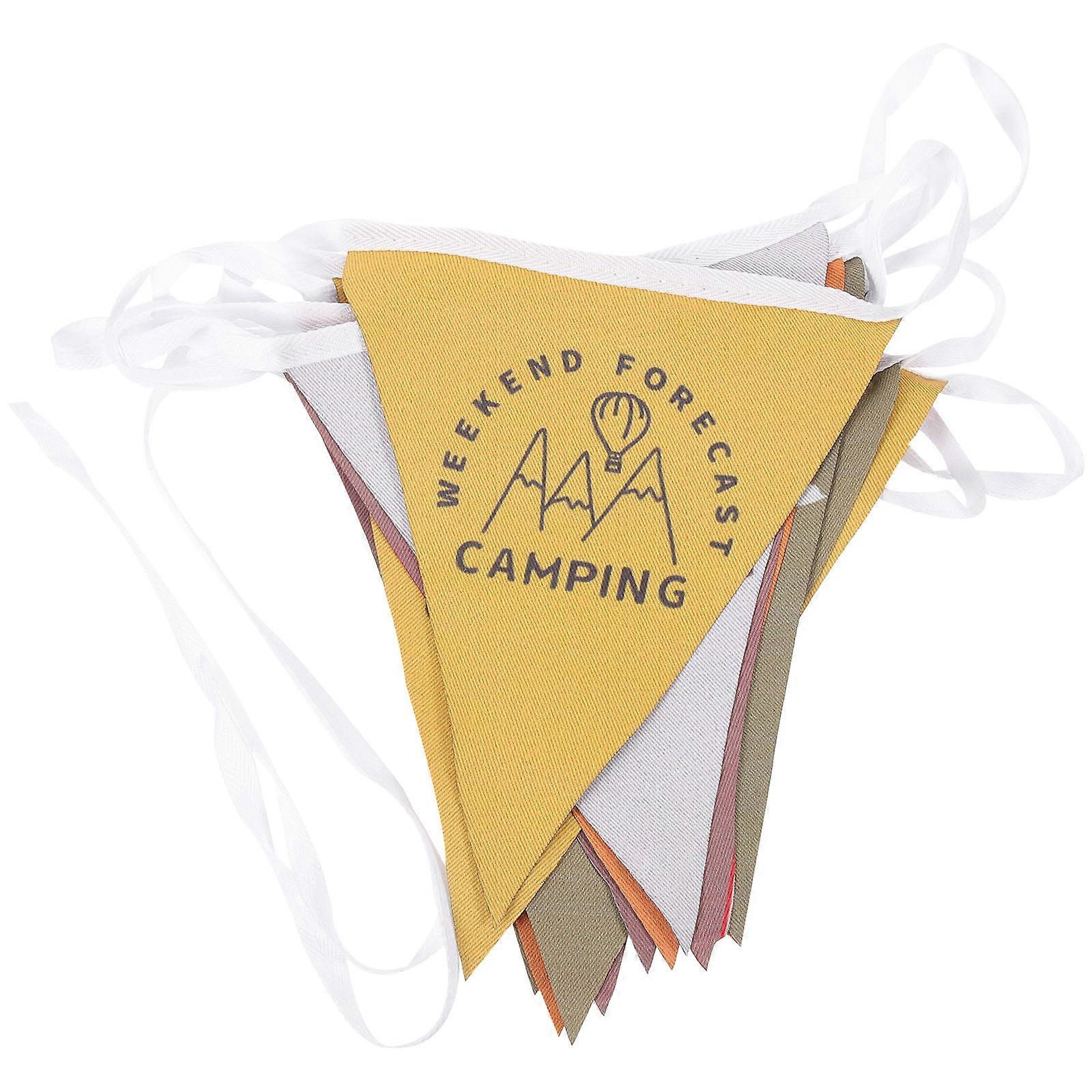 Decorative Outdoor Flag Camping Party Decorations 600.00X20.00X0.10CM Durable Material Good Printing Technique 1 Set