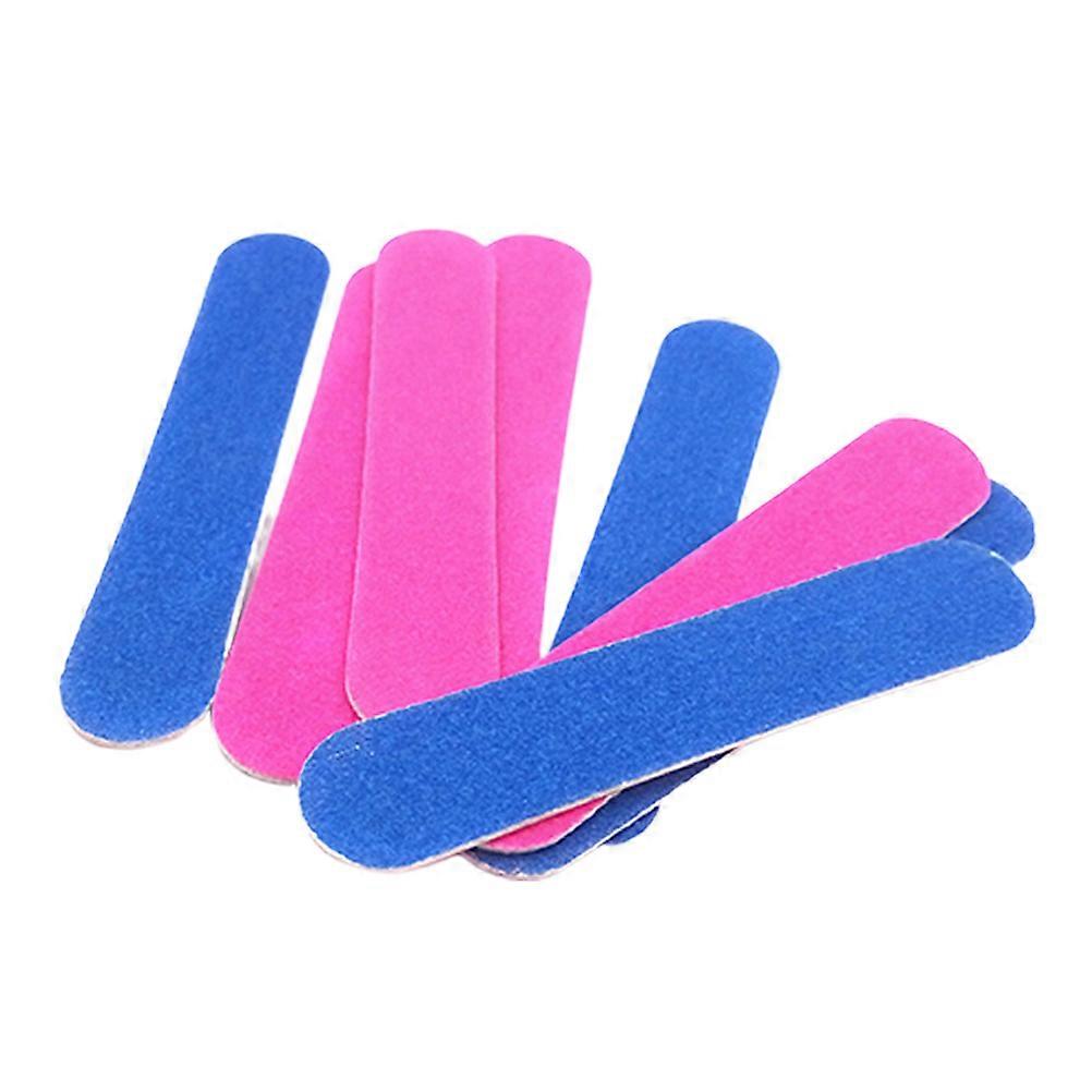 Professional Nail Buffing Block Manicure Tools Double-Sided Design Wooden Material Salon Usage Filing False Nails 10Pcs