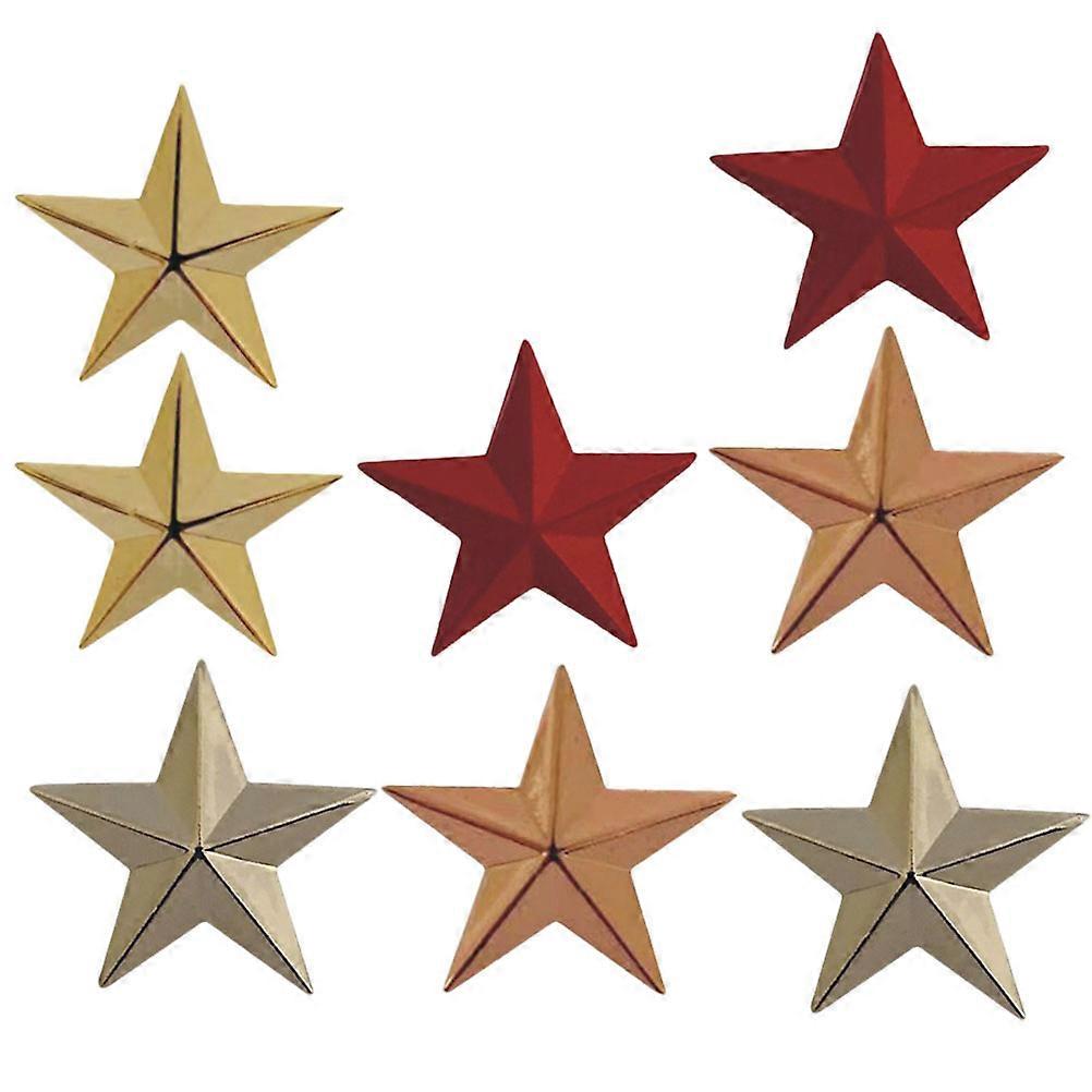 Elegant Independence Day Brooch Pins Assorted Color Classic Style 8Pcs