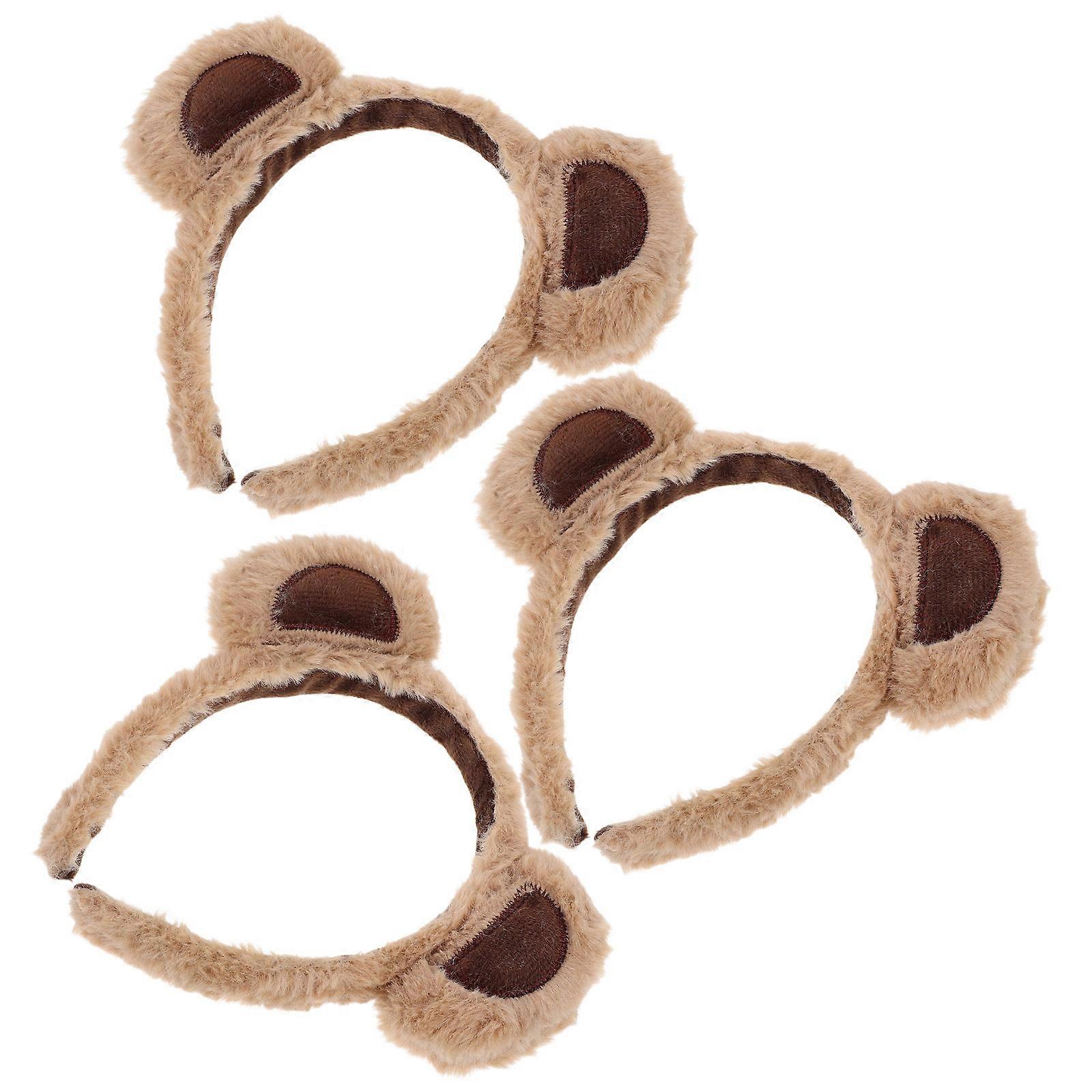 a refined product description based on the details you provided:
**3pcs Ears Headband – Lightweight Plush Animal Hairband for Women**
Add a