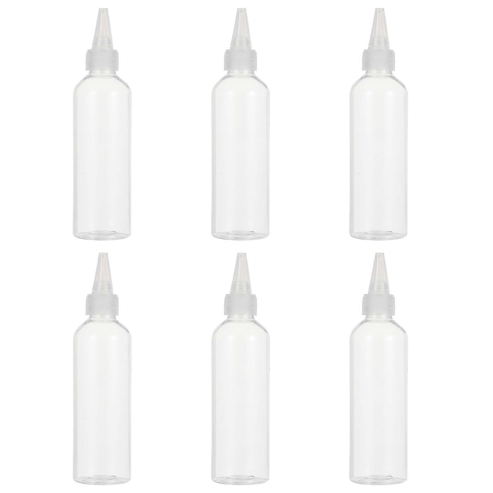 Pointed Mouth Squeeze Bottles for Home Use Clear Plastic Easy to 120ml