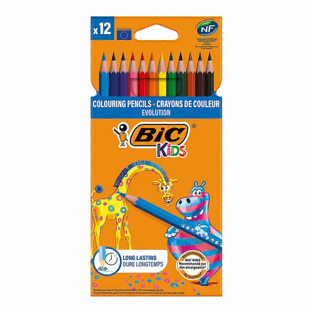 Colouring pencils Bic Multicolour 12 Pieces