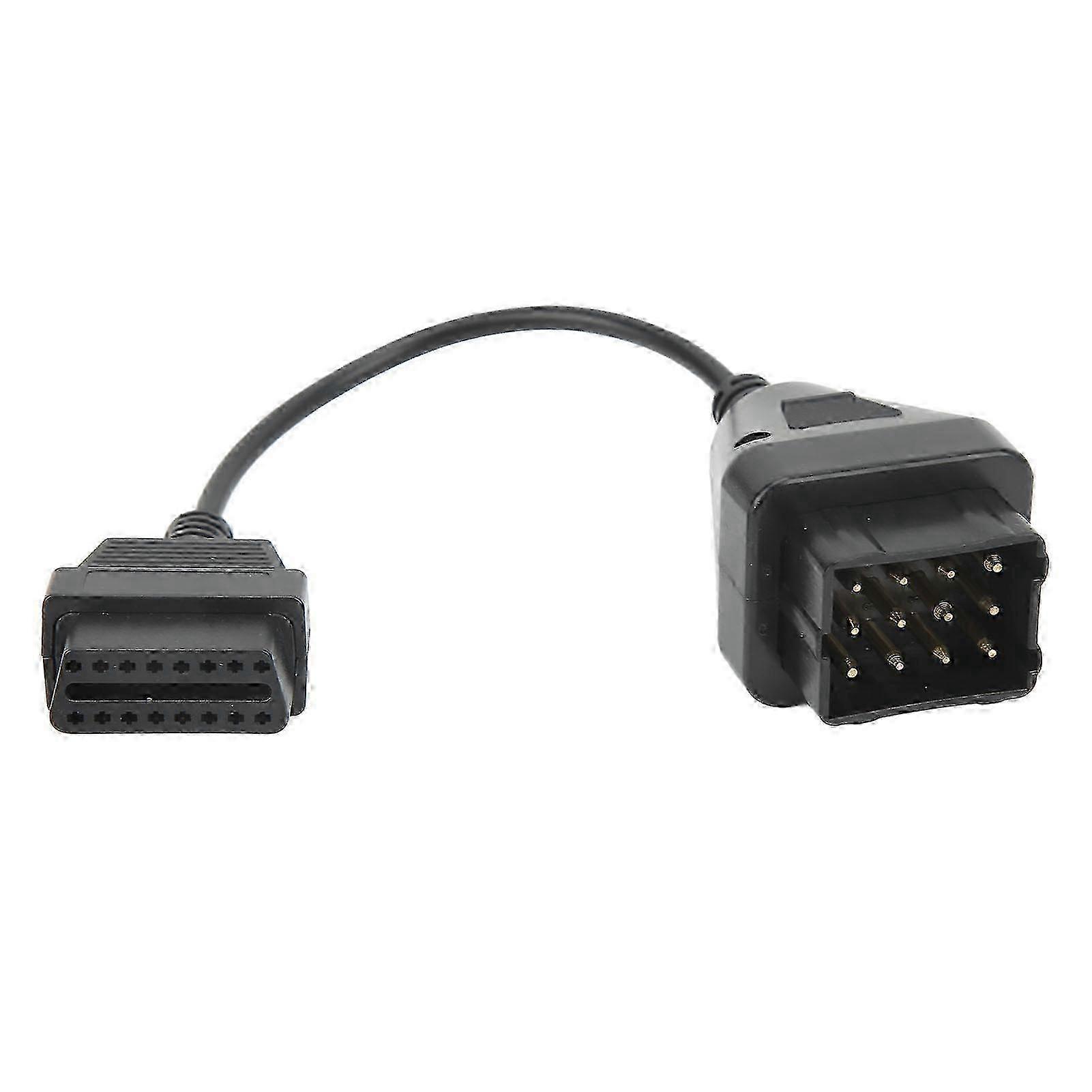 12-Pin to OBD2 Adapter Cable for Car Diagnostic Scanner - Vehicle Diagnostic Tool for Enhanced Automotive Troubleshooting