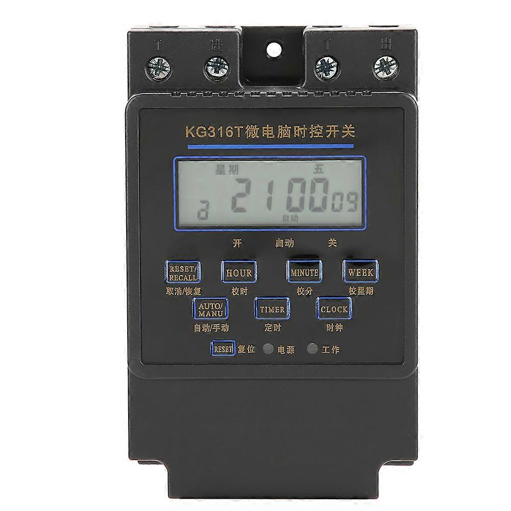 KG316T-A Microcomputer Timer Switch Digital LCD Programmable Time Control Switch (220VAC)