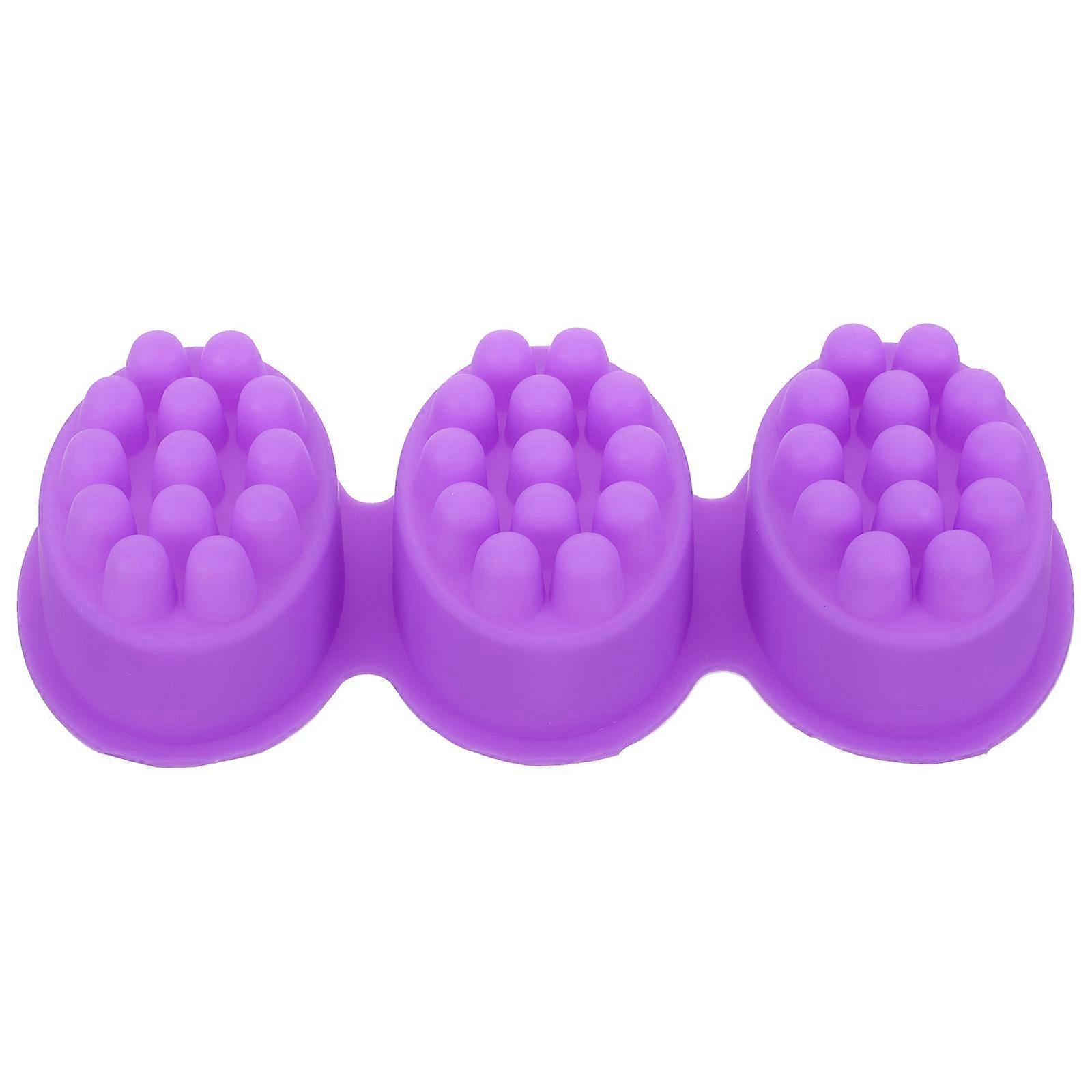 Oval Silicone Massage Brush Soap Mold for DIY Handmade Soaps – Non Stick, Easy to Clean, Beginner Friendly Craft Mold