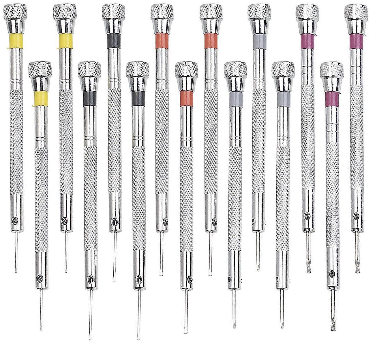 Mini Screwdriver Set: 5 Piece Precision Watchmaker Screwdriver Tool Kit for Repair and Maintenance, Durable Steel Handle