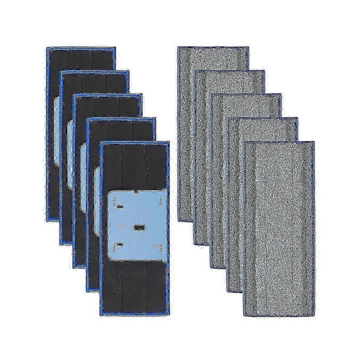 AURA 10 Pack Mop Pad for Jet M6 Ultimate Robot Mop,Washable Microfiber Replacement Cleaning - MXBC
