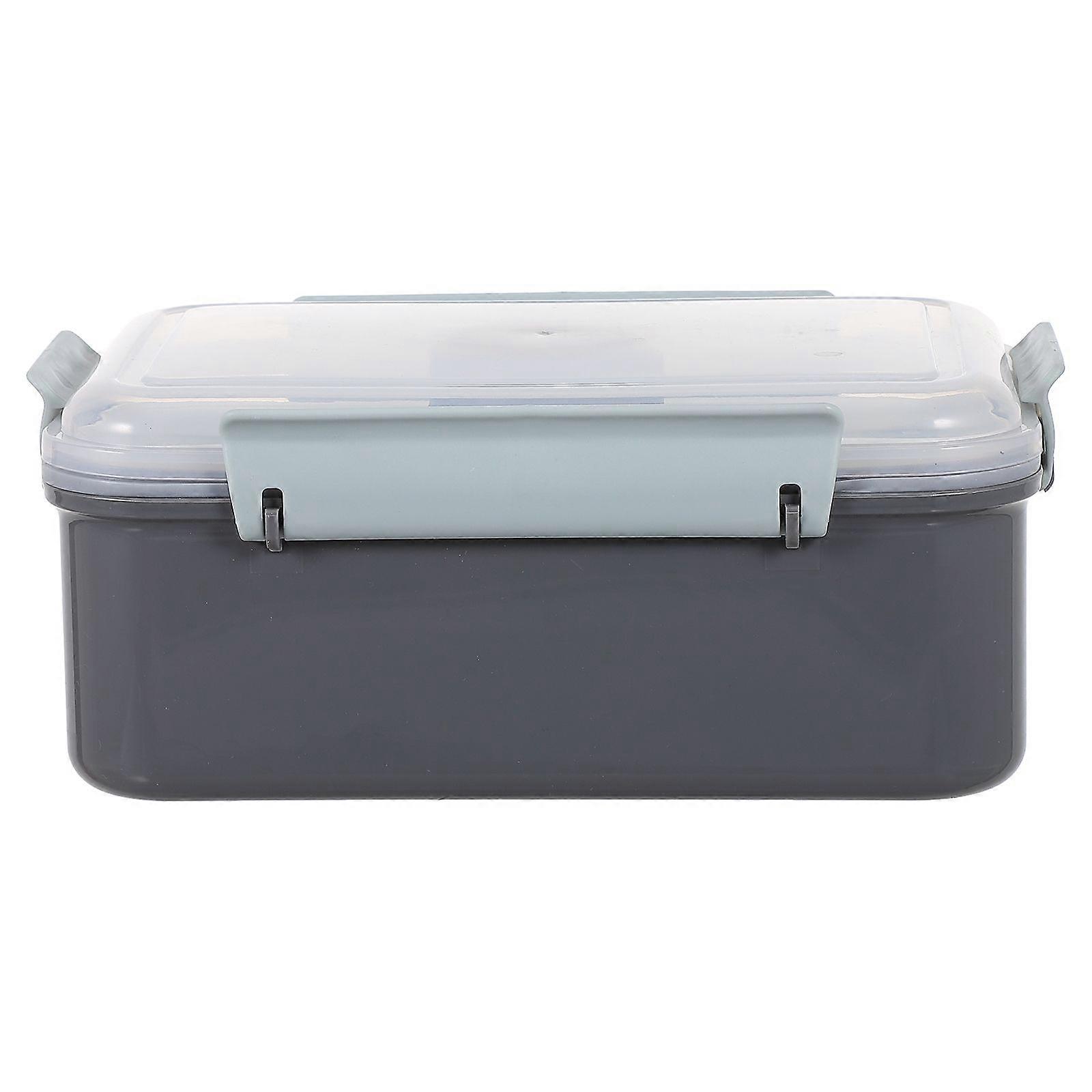 Microwavable Lunch Containers Refrigerator Safe Rectangular Simple Design Two Layers 20 50X14 80X8 00Cm Students Office Use